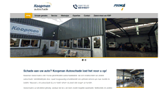 Desktop Screenshot of koopmanautoschade.nl